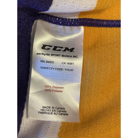 Men's 54 Vintage Los Angeles Kings CCM Nick Shore #37 Hockey Jersey - Picture 7 of 9